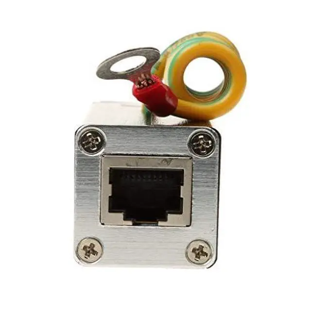 Alt view image 2 of 5 - Outdoor Ethernet POE+ / RJ-45 Surge Protector (Shielded) for Thunder & Lightning Protection (Gigabyte)