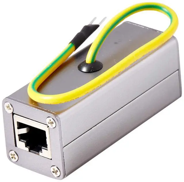 Alt view image 5 of 5 - Outdoor Ethernet POE+ / RJ-45 Surge Protector (Shielded) for Thunder & Lightning Protection (Gigabyte)