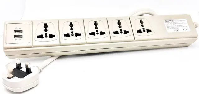 Main image of USP-500UK Universal USB Port 110V 220V Power Strip Ivory