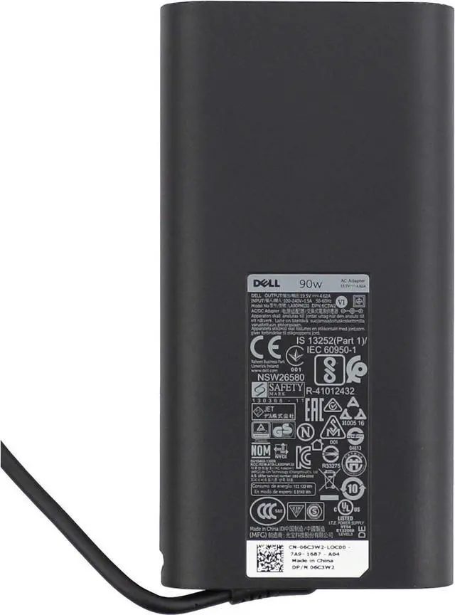 Alt view image 4 of 6 - Laptop Charger 90W Barrel 7.4mm tip AC Adapter for Precision 3530, Precision 3540, Precision 3541, Precision 3550, Precision 3551, Compatible P/N: DA90PM130, 6C3W2, 06C3W2, HA90NM130, FA90PM131