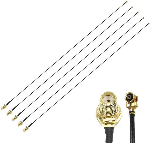 Main image of 5 Pcs SMA Female to U.F.L1 Coax Cable, 20"/50cm SMA Female to UFL Pigtail Extension Jumper 1.13mm Low Loss Coaxial Cable for Wireless Routers Antenna