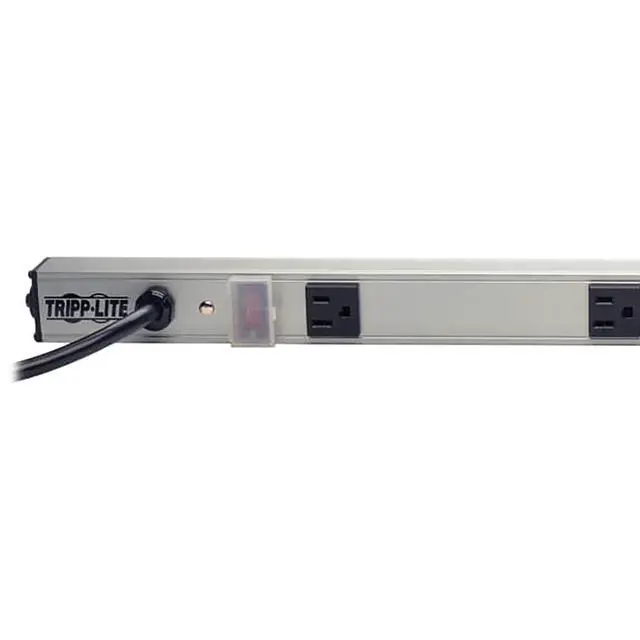 Alt view image 2 of 4 - 4 Wide-Spaced Outlet Bench & Cabinet Power Strip, 24 in. Length, 6ft Cord with 5-15P Plug (PS240406)