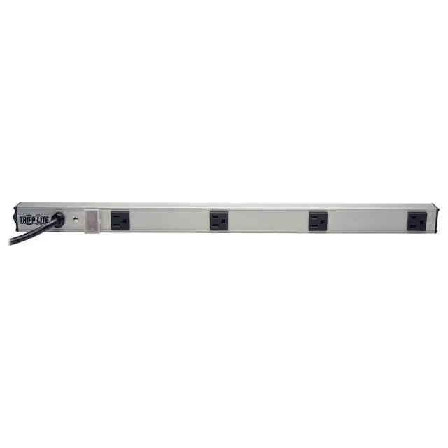 Alt view image 4 of 4 - 4 Wide-Spaced Outlet Bench & Cabinet Power Strip, 24 in. Length, 6ft Cord with 5-15P Plug (PS240406)