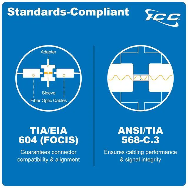 Alt view image 5 of 7 - LC-LC Fiber Optic Adapter Panel, LGX Compatible, 12 Fibers, Multimode, Beige 94V-0 Adapters, Push Fasteners, Black Steel