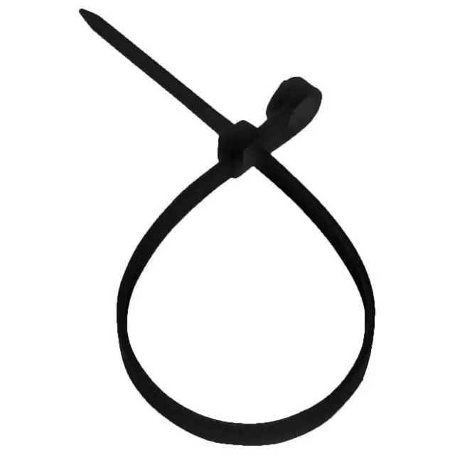 Alt view image 2 of 3 - 15 Inch Nylon Black Mount Head Cable Tie,120 Lbs Tensile, 100-Pack