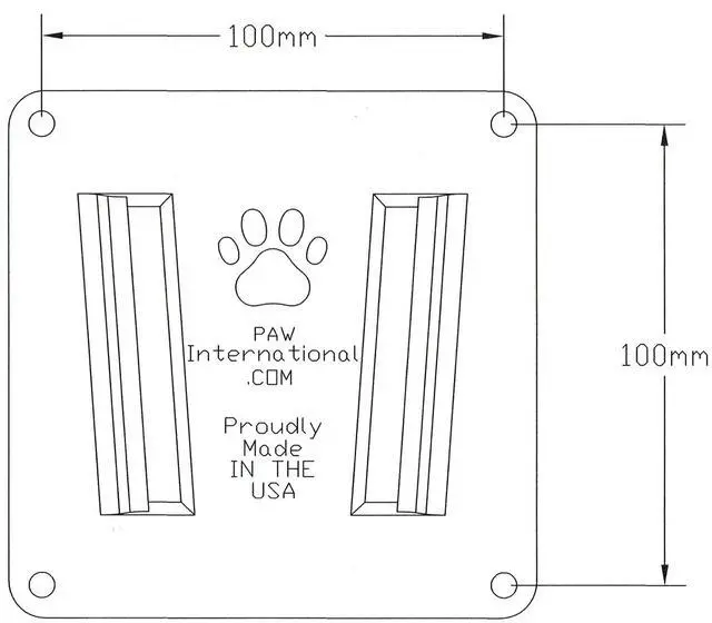 Alt view image 6 of 6 - International RV TV Bracket Black 3 Piece Set | 1-Polymer TV Bracket (VESA 100x100mm) | 2-Black Polymer Wall Mounts