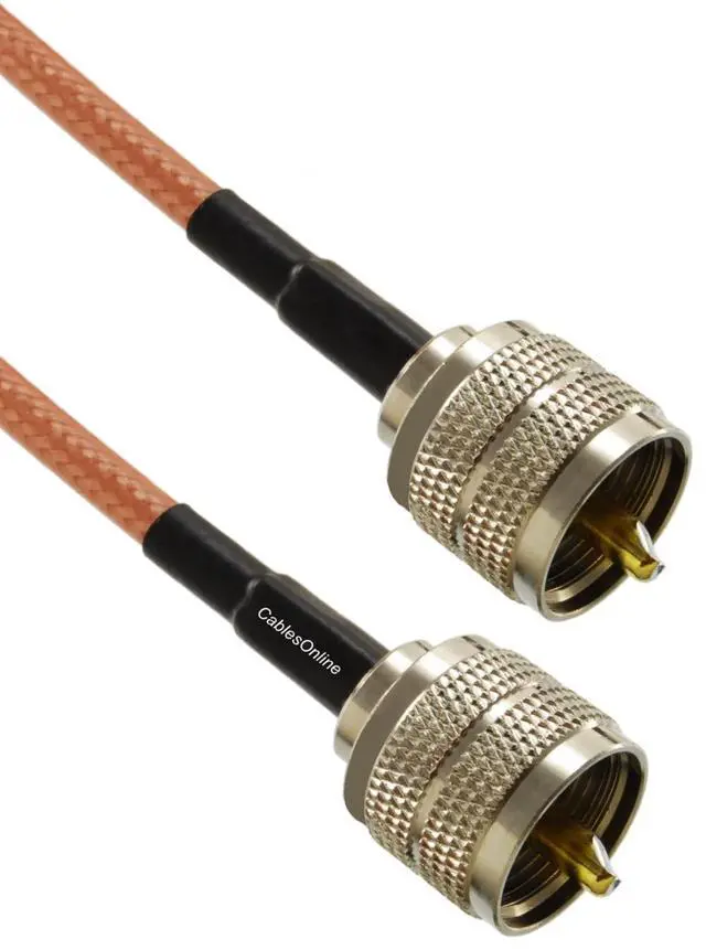 Alt view image 2 of 3 - CablesOnline, 4ft RG400 Double-Braided SPC Shield with UHF PL259 Male/Male 50 Ohm Coaxial Cable, R4-U004