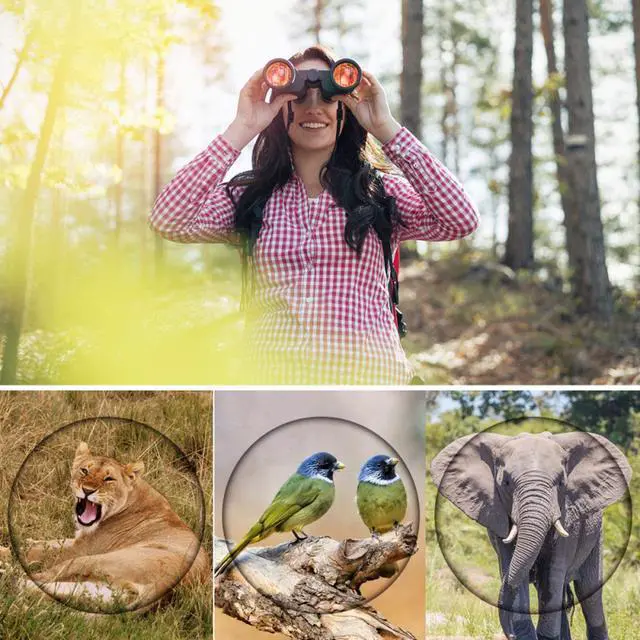 Alt view image 2 of 7 - High Power 80x80 Hd Binoculars Long Range 15000m - Low Light Night Vision Optical Glass Lens TelescopeSuitable for Outdoor/Travel Etc