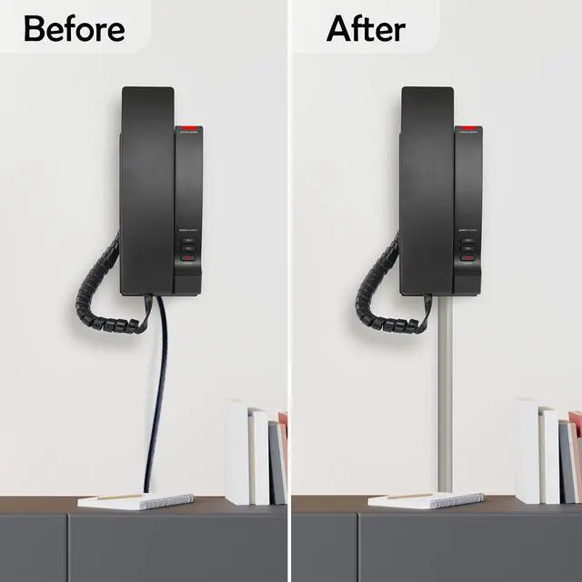 Alt view image 6 of 14 - TV Cord Hider Cable Protector - Strong Self Adhesive Wall Cord Cover Cable Hider - Low Profile Cable Management Wall Cord Concealer Cable Raceway