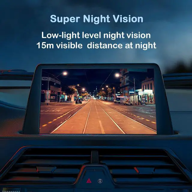 Alt view image 6 of 7 - Backup Camera License Plate HD Night Vision Rear View 170° Angle Waterproof Compatible with JVC Car Radio KW-M560BT KW-M590BT KW-M595BT KW-M740BT KW-V40BT KW-V120BT KW-V240BT KW-V850BT KW-AV61BT