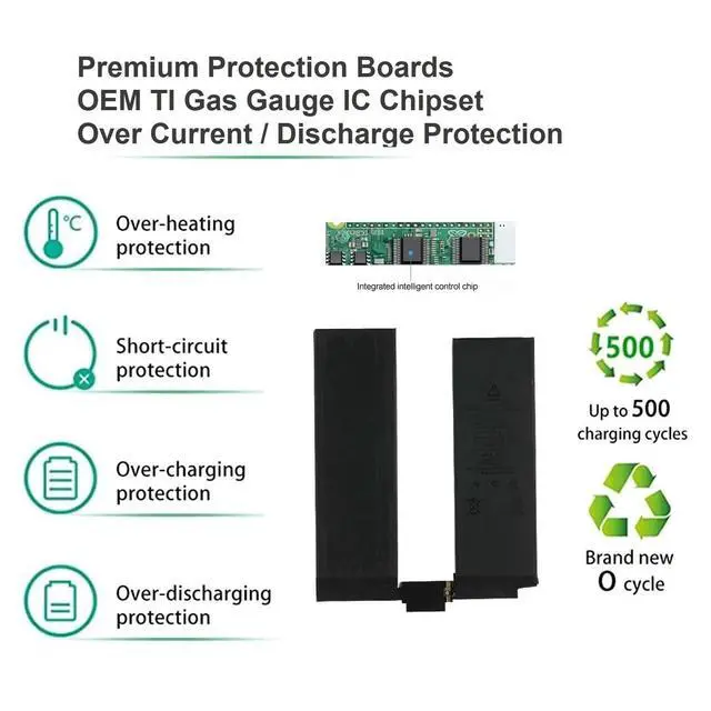 Alt view image 3 of 7 - A2369 Battery for iPad Pro 11" 3rd Gen 2021 A2377 A2460 A2459 A2301