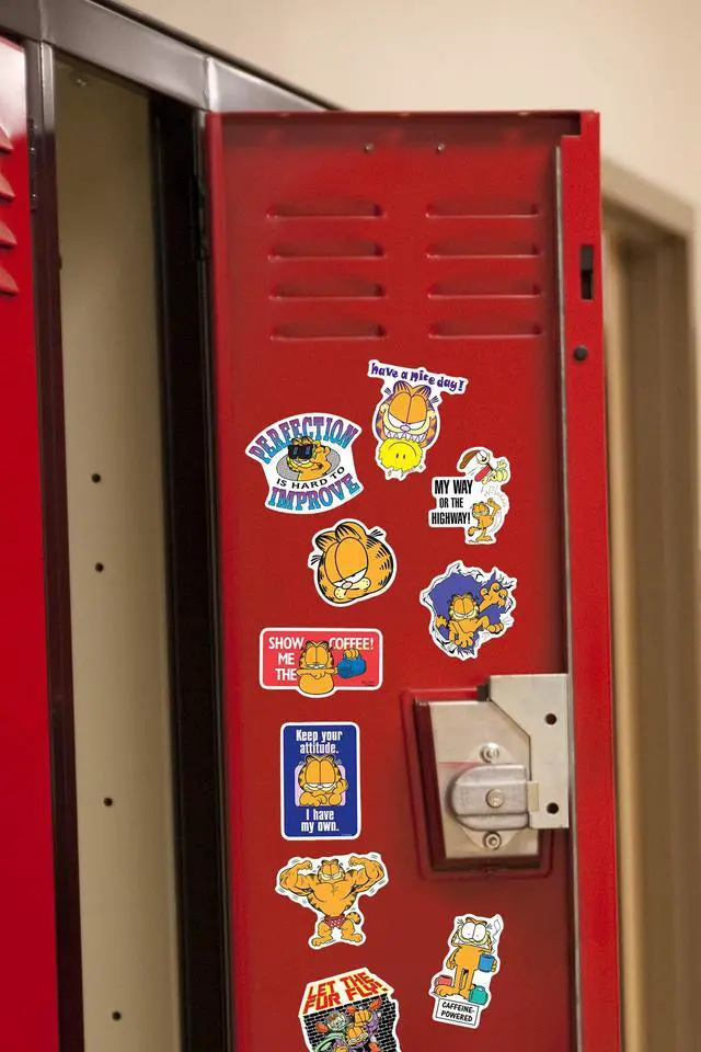Alt view image 6 of 6 - Garfield 150 Vinyl Stickers Waterproof Die-Cut Decals Laptop Water Bottle