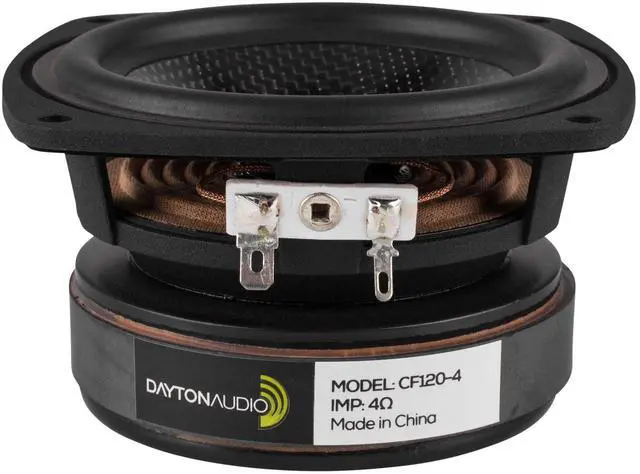 Main image of CF120-4 4-1/2" Woven Carbon Fiber Midwoofer 4 Ohms