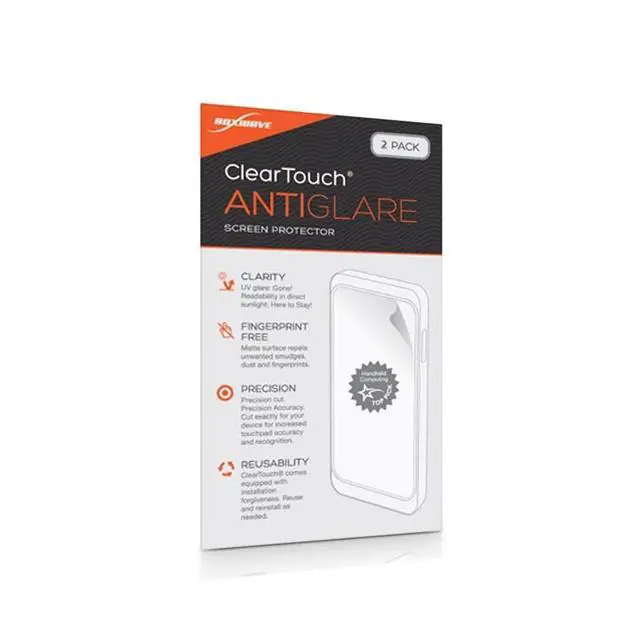 Alt view image 2 of 7 - Screen Protector Compatible with Sylvox Waterproof Portable TV PT16A0KGGB (15.6 in) - ClearTouch Anti-Glare (2-Pack), Anti-Fingerprint Matte Film Skin