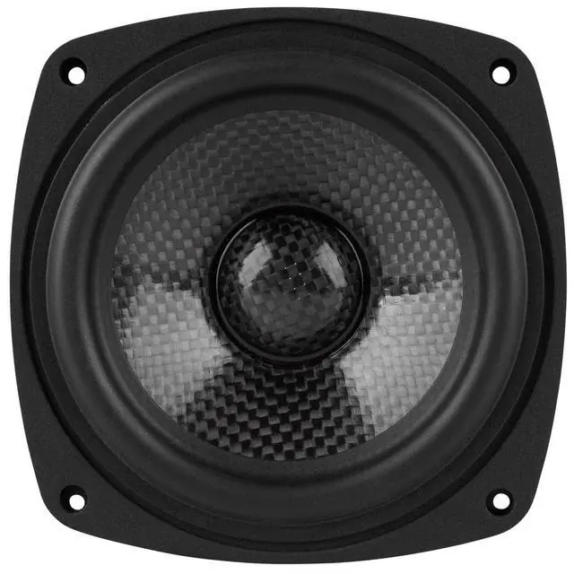 Alt view image 3 of 3 - CF120-4 4-1/2" Woven Carbon Fiber Midwoofer 4 Ohms