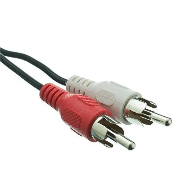 Alt view image 3 of 5 - CNE454707 3.5mm Stereo Male to Dual RCA Male (Right and Left) RCA Audio Cable, 25 Foot - 4-Pack