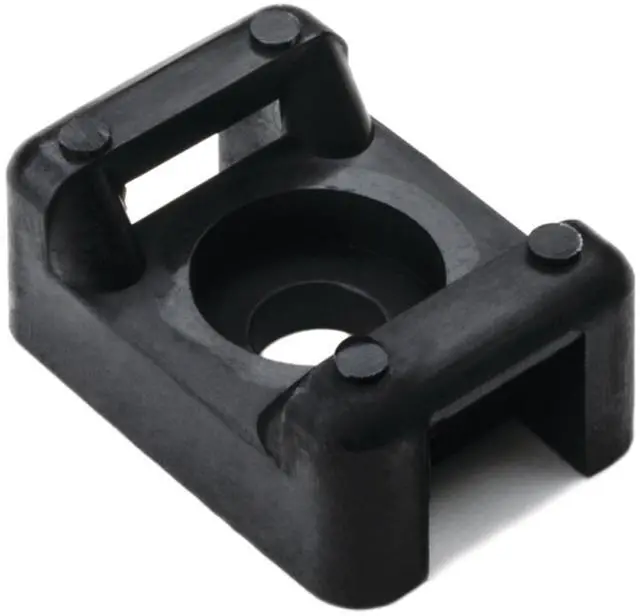 Main image of CTM30C2 Cable Tie Mount, 0.2" Hole Diameter, 0.31" Max Tie Width, PA66, Black (Pack of 100)