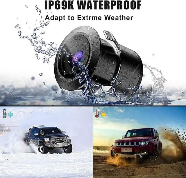 Alt view image 6 of 7 - Backup License Plate HD Camera Night Vision Rear View 170° Angle Waterproof Compatible with Pioneer Car Radio AVH-120BT AVH-210EX AVH-2550NEX AVH-X490BS DMH-100BT DMH-WT8600NEX DMH-160BT DMH1770NEX