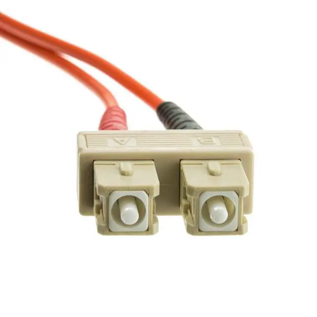 Alt view image 4 of 5 - Fiber Optic Cable, 1 Meter (3 feet) SC to SC Subscriber Connector Duplex 62.5/125 OM1 Multi-Mode Fiber Optic SC/SC Optical Connection Cable