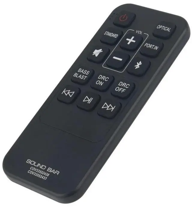 Alt view image 2 of 5 - COV33552438 COV33552433 Replacement Remote Control for LG Soundbar in Living Rooms or Rooms, No Programming or Pairing Needed, Replace Remote Compatible Models SK1