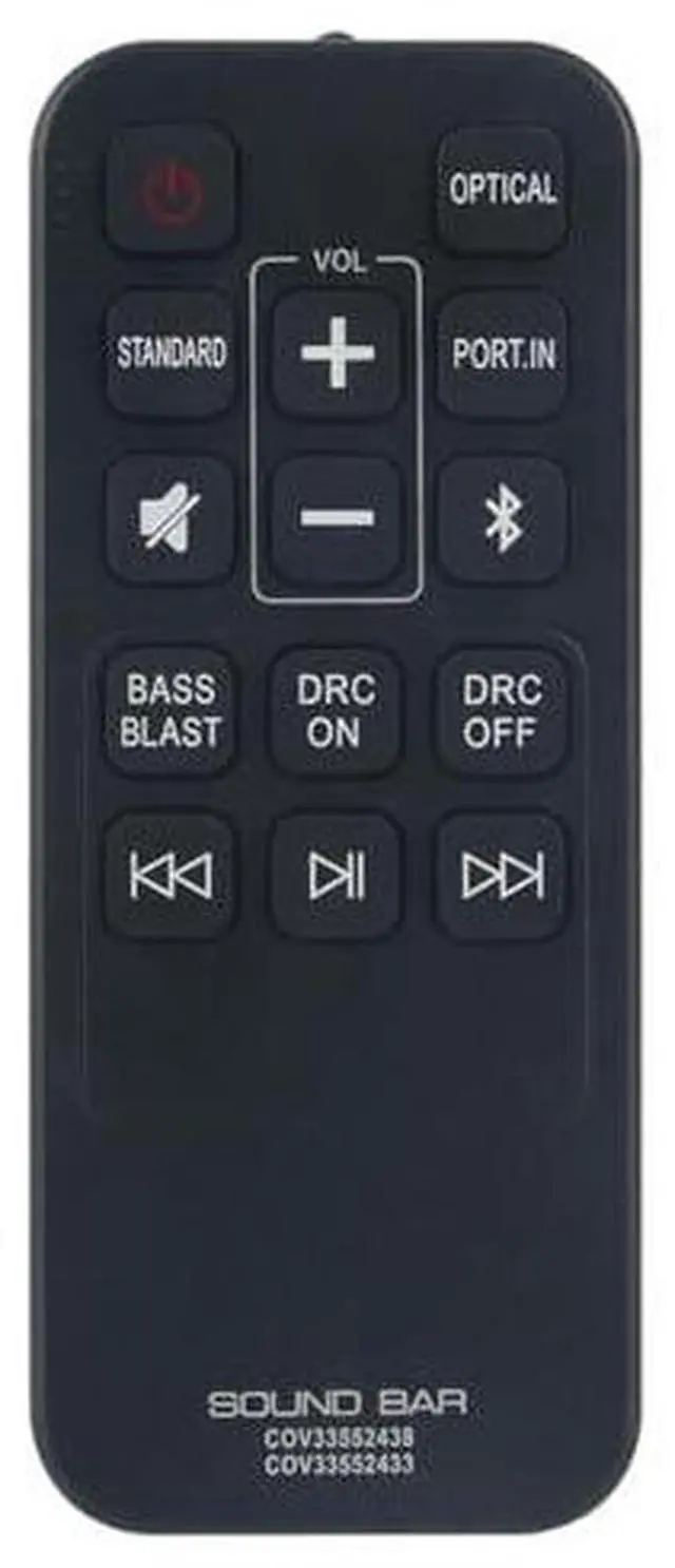 Alt view image 5 of 5 - COV33552438 COV33552433 Replacement Remote Control for LG Soundbar in Living Rooms or Rooms, No Programming or Pairing Needed, Replace Remote Compatible Models SK1