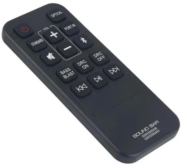 Alt view image 3 of 5 - COV33552438 COV33552433 Replacement Remote Control for LG Soundbar in Living Rooms or Rooms, No Programming or Pairing Needed, Replace Remote Compatible Models SK1