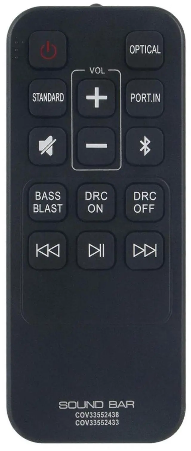 Main image of COV33552438 COV33552433 Replacement Remote Control for LG Soundbar in Living Rooms or Rooms, No Programming or Pairing Needed, Replace Remote Compatible Models SK1