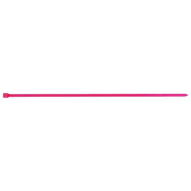 Alt view image 2 of 2 - J. J. Keller 11 Inch Zip Ties, Neon Pink, 100 Pack, 50 lbs. Break Strength, Standard-Duty Nylon Zip Ties