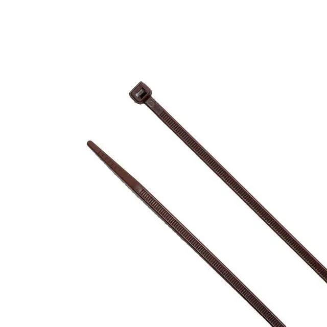 Alt view image 6 of 7 - 8-Inch Dark Brown Nylon Multi-Purpose Zip Ties - 75-lb Tensile Strength Cord Management - UL 21S Listed Tie Wraps - Indoor Multi-Purpose (100-Pack)
