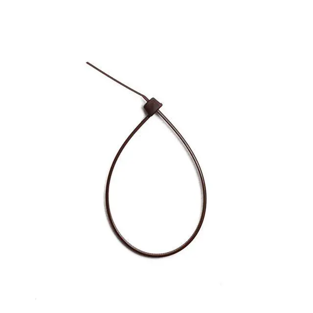 Alt view image 7 of 7 - 8-Inch Dark Brown Nylon Multi-Purpose Zip Ties - 75-lb Tensile Strength Cord Management - UL 21S Listed Tie Wraps - Indoor Multi-Purpose (100-Pack)