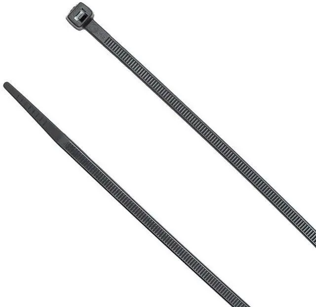 Main image of 8-Inch Black Nylon Multi-Purpose Zip Ties - 75-lb Tensile Strength Cord Management - UL 21S Listed Tie Wraps - UV Resistant, Indoor & Outdoor Multi-Purpose (100-Pack)
