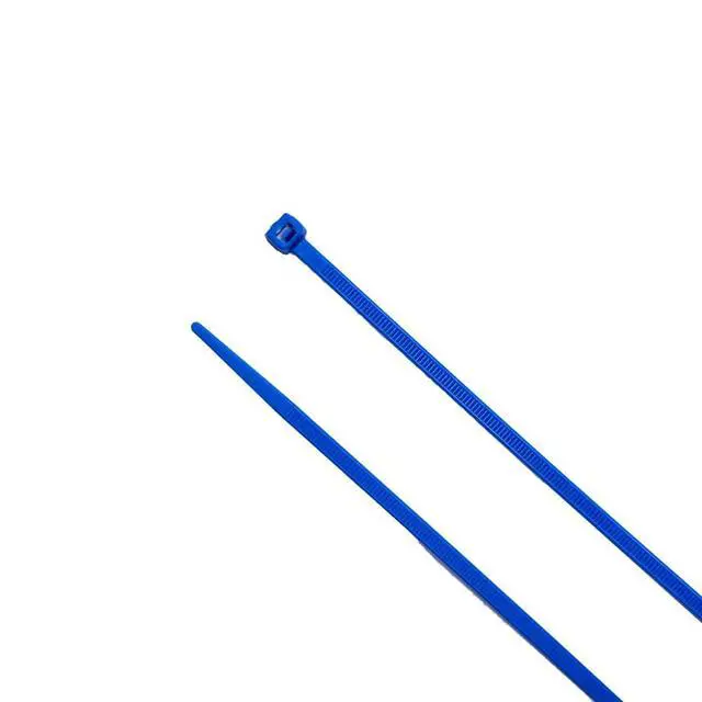 Alt view image 6 of 7 - 8-Inch Blue Nylon Multi-Purpose Zip Ties - 75-lb Tensile Strength Cord Management - UL 21S Listed Tie Wraps - Indoor Multi-Purpose (100-Pack)