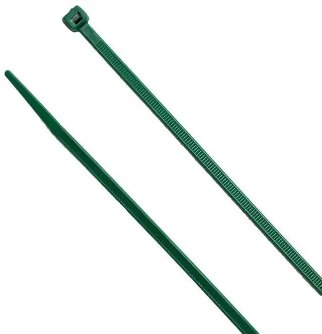 Alt view image 6 of 7 - 8-Inch Dark Green Nylon Multi-Purpose Zip Ties - 75-lb Tensile Strength Cord Management - UL 21S Listed Tie Wraps - Indoor Multi-Purpose (100-Pack)