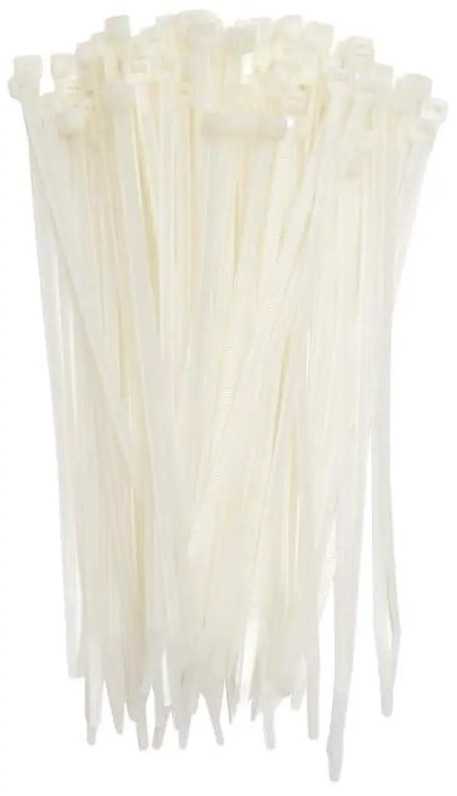Alt view image 7 of 7 - 8-Inch Natural Multi-Purpose Zip Ties - 75-lb Tensile Strength Cord Management - UL 21S Listed Tie Wraps - Indoor Multi-Purpose (100-Pack)