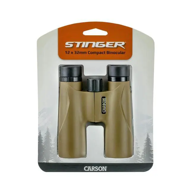 Alt view image 7 of 7 - Stinger 12x32mm Compact and Lightweight Binoculars (HW-232), Olive Green