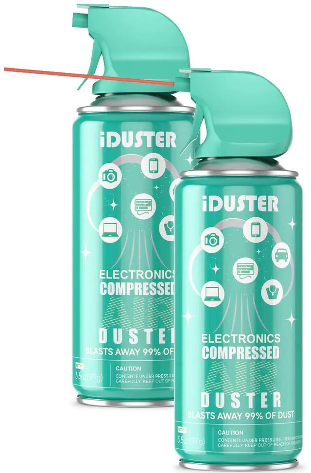 Main image of Compressed Keyboard Cleaner Air Spray - 3.5oz Canned Air Duster for Keyboard, PC, Computer, Electronics, Phone, 2PCS
