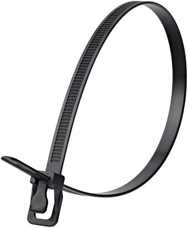 Main image of WorkTie 24 Inch Black Releasable Tie - 10 Pack