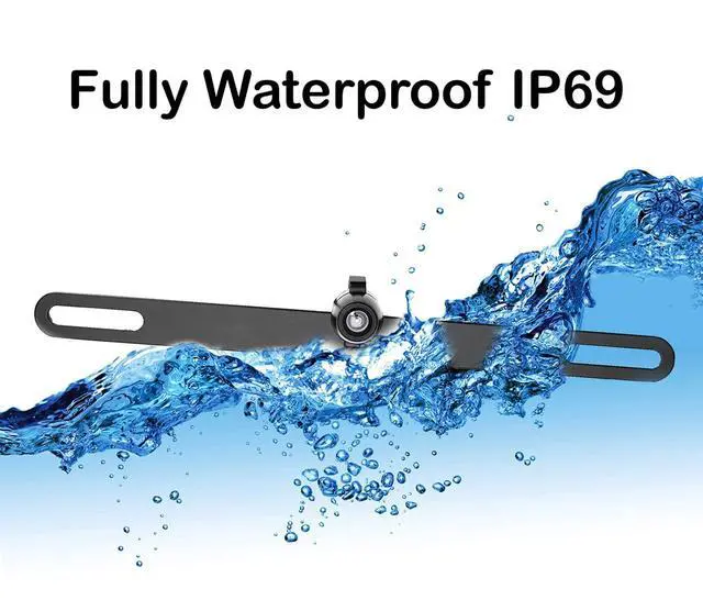 Alt view image 3 of 7 - Backup Camera License Plate HD Night Vision Rear View 170° Angle Waterproof Compatible with JVC Car Radio KW-M560BT KW-M590BT KW-M595BT KW-M740BT KW-V40BT KW-V120BT KW-V240BT KW-V850BT KW-AV61BT