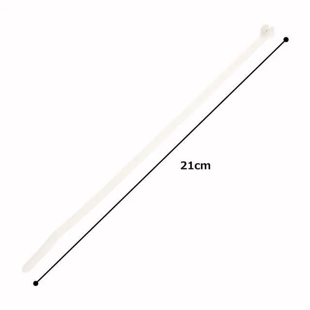 Alt view image 3 of 5 - BT1.5M-M Cable Tie, Metal Barb, Miniature, 6.3" Length, Natural (1,000-Pack)