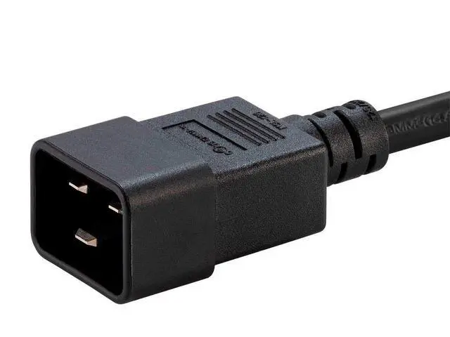 Alt view image 6 of 6 - Heavy Duty Extension Cord - 15 Feet - Black | IEC 60320 C20 to IEC 60320 C19, for Powering Servers, Routers, & Other High-Output Network Devices