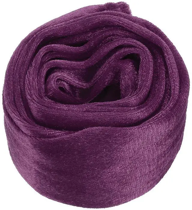 Main image of 5.9ft Chandelier Chain Cord Cover, Velvet Cloth Fabric Chain Sleeve Decorative Cord Covers for Chandelier Wires Swing Cable, Zipper Style, Purple