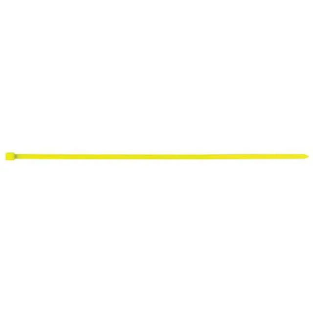 Alt view image 2 of 2 - J. J. Keller 11 Inch Zip Ties, Neon Yellow, 100 Pack, 50 lbs. Break Strength, Standard-Duty Nylon Zip Ties