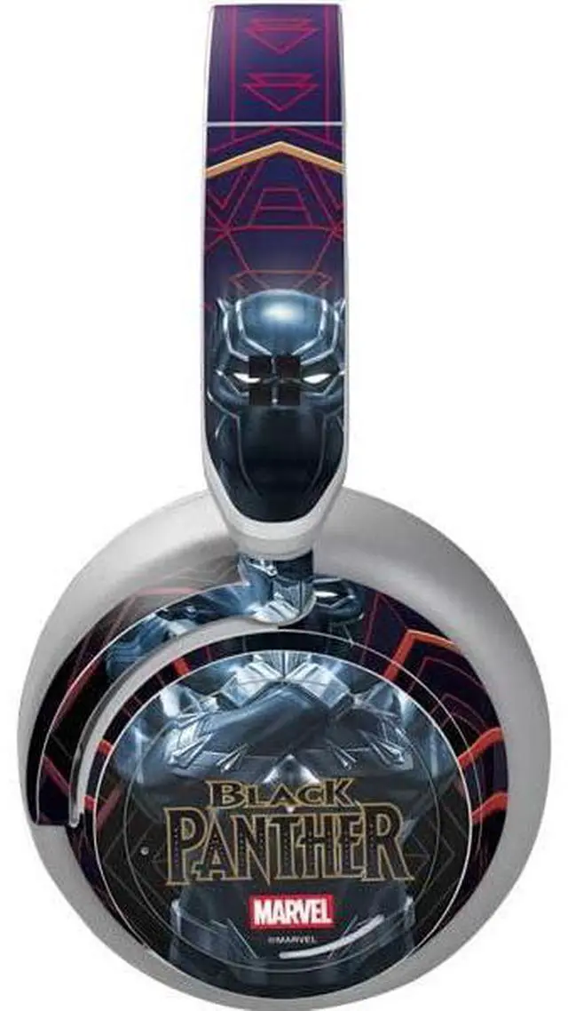 Main image of Decal Audio Skin Compatible with Surface Headphones - Officially Licensed Marvel Black Panther Wakanda Salute Design