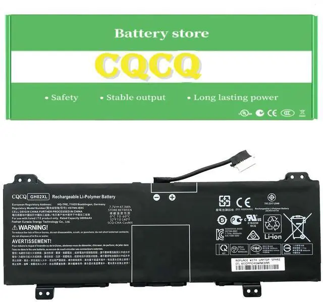 Main image of GH02XL Battery for HP Chromebook 11A G8 11 G8 14 G6 Chromebook X360 11 G3 14AT-NA000 NA0010CA NA0010DS GH02047 GH02047XL-PL HSTNN-DB9M (7.7V 47.3Wh)