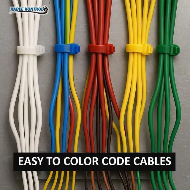 Alt view image 4 of 5 - Zip Tie Kit 650 Pcs Assorted Length 4+8+11 Inch, Multicolor | Multi Pack Cable Tie Wraps, Nylon Wire Ties Variety Pack Sizes for Indoor Cable Management