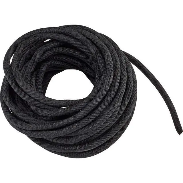 Alt view image 2 of 7 - Braided Cloth Split Wire Loom Wrap, 1/8 Inch, 30 Foot Wire Sleeve