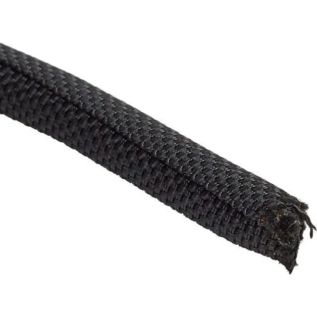 Alt view image 3 of 7 - Braided Cloth Split Wire Loom Wrap, 1/8 Inch, 30 Foot Wire Sleeve