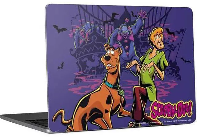 Main image of Decal Laptop Skin Compatible with MacBook Air 13in M4 (2025) - Officially Licensed Scooby-Doo Shaggy and Ghost Clown Design