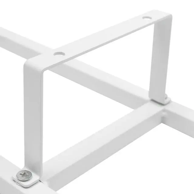 Alt view image 6 of 7 - Wall Mount 34 Inch Media Storage Rack, CD DVD Organizer Metal Shelf, Cube Storage Media Shelf and Video Game Organizer (5, White)