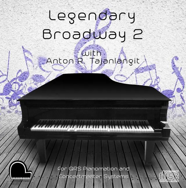 Main image of Legendary Broadway 2 - QRS Pianomation and Baldwin Concertmaster Compatible Player Piano MP3's on USB Flash Drive